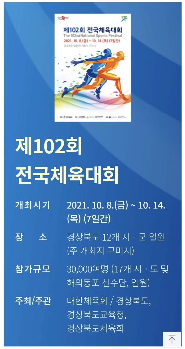 102th Korea Sports Festival 제102회 전국체전
